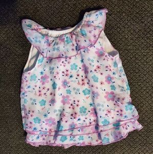 Floral baby girl top